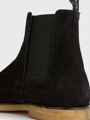 AllSaints Black Chelsea Suede Rhett Boots - Image 4 of 4