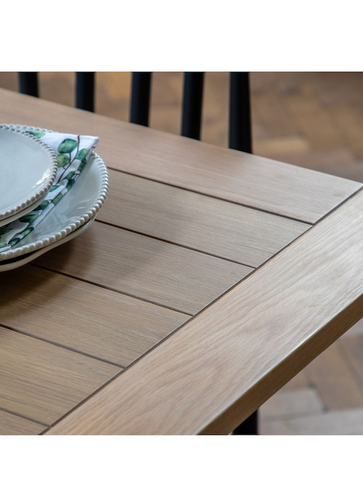 Gallery Home Meteor Navy Leroy Trestle Table - Image 2 of 5