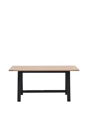 Gallery Home Meteor Navy Leroy Trestle Table - Image 3 of 5