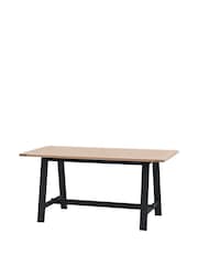 Gallery Home Meteor Navy Leroy Trestle Table - Image 5 of 5