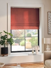 Raspberry Pink Washed Cotton Linen Made to Measure Roman Blind - Image 1 of 6