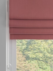 Raspberry Pink Washed Cotton Linen Made to Measure Roman Blind - Image 2 of 6