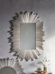 Gallery Home Silver Herzfeld Rectangle Art Deco Mirror - Image 1 of 3