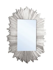 Gallery Home Silver Herzfeld Rectangle Art Deco Mirror - Image 3 of 3