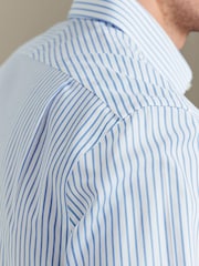 Charles Tyrwhitt Stripe Non-Iron Twill Extra Slim Fit Shirt - 8суретінің 3 суреті