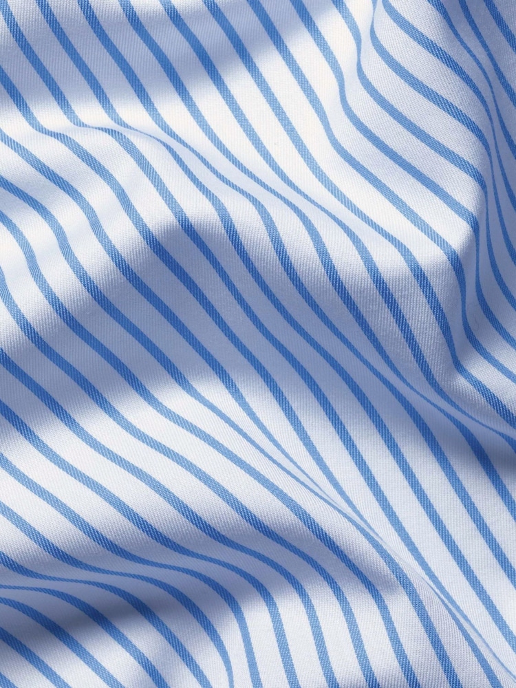 Charles Tyrwhitt Stripe Non-Iron Twill Extra Slim Fit Shirt - 8суретінің 8 суреті