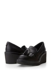 Moda in Pelle Nude Gisela Crepe Sole Wedge Shoes - Image 3 of 4