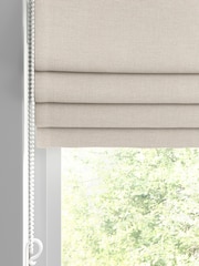 Cream Nikki Made to Measure Cotton/Linen Blend Roman Blinds - Image 3 of 6