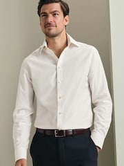 Charles Tyrwhitt Natural Non-iron Twill Slim Fit Shirt - Image 1 of 7