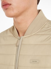 Calvin Klein Cream Quilted Crinkle Vest - Image 3 of 6