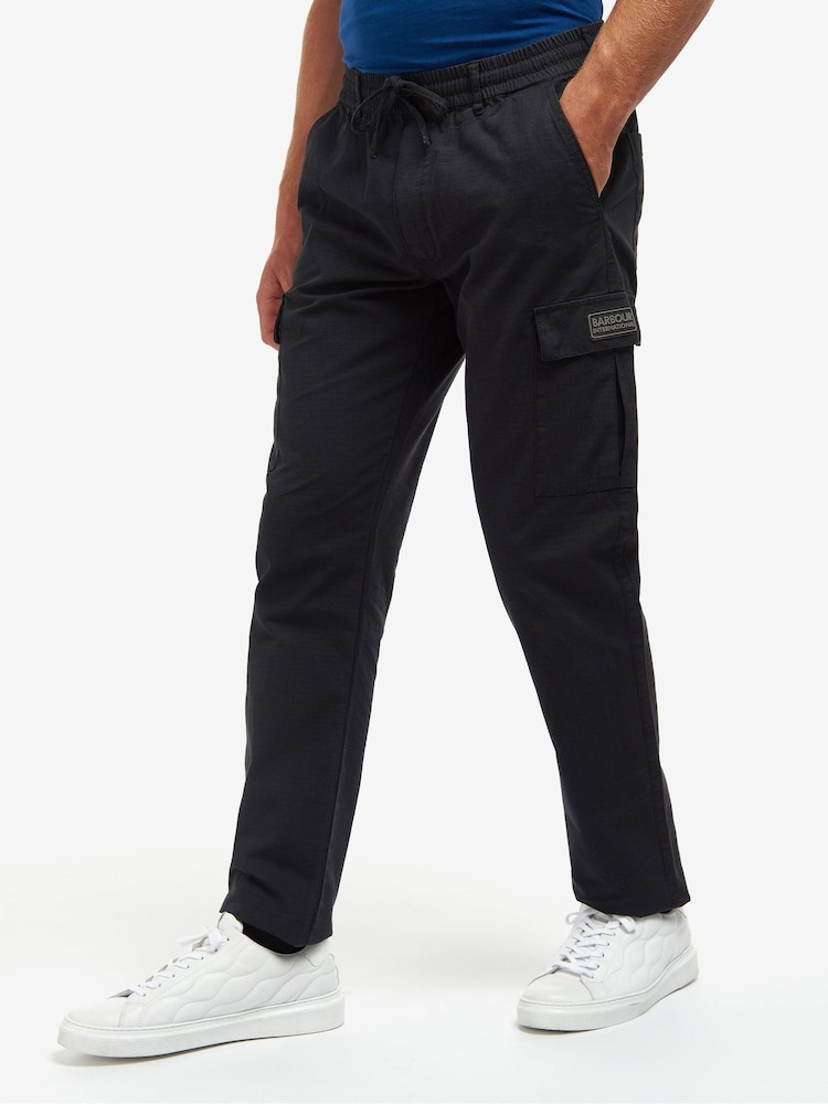 Barbour® International Black Penton Cargo Trousers - Image 1 of 7