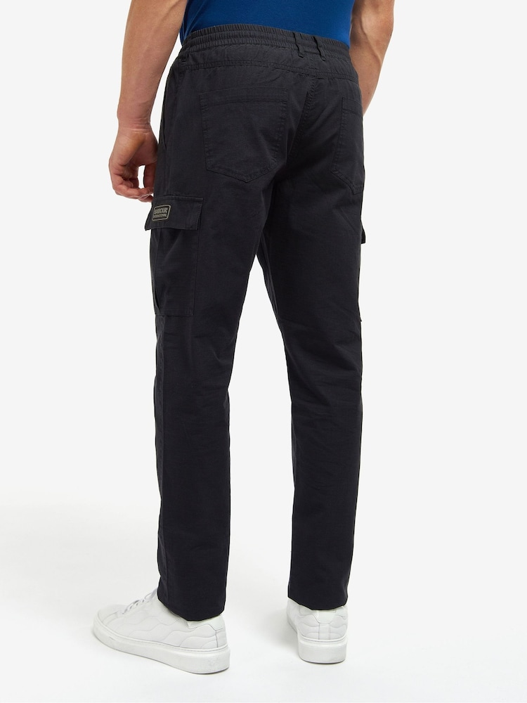 Barbour® International Black Penton Cargo Trousers - Image 2 of 7