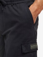 Barbour® International Black Penton Cargo Trousers - Image 4 of 7