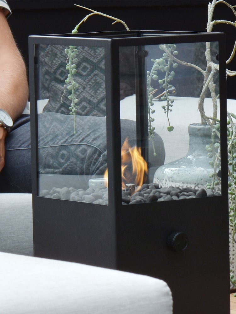 Pacific Black Garden Cosidome Lantern Fire Pit - Image 1 of 4