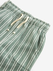 Light Blue/Teal Lightweight 100% Cotton Stripe Jersey Joggers (3mths-7yrs) - Image 3 of 3