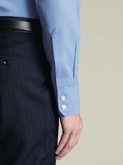 Zils - Charles Tyrwhitt negludināms tvīla izgriezuma klasiska piegriezuma krekls - Attēls 3 no 6
