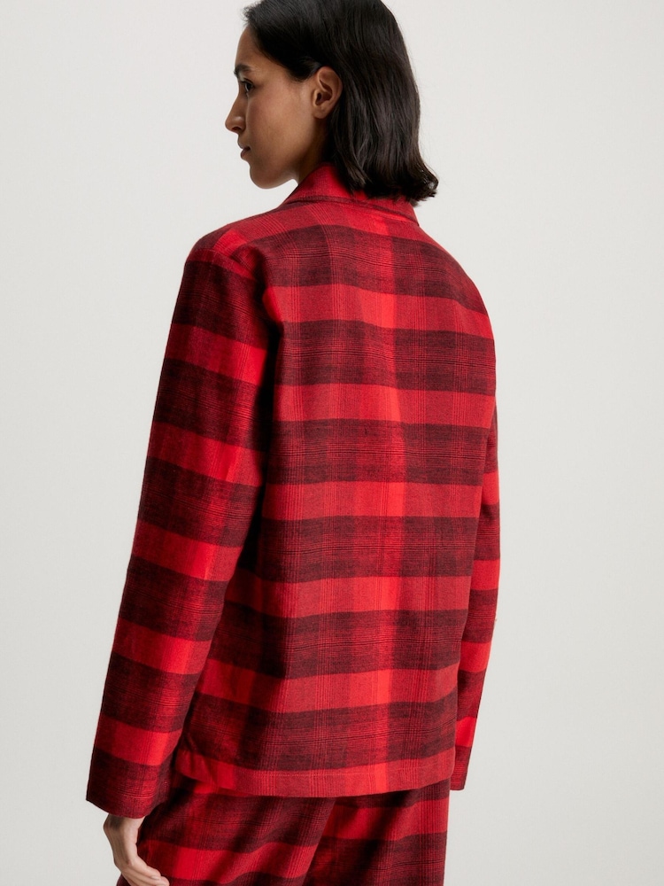Calvin Klein Flannel Pyjama Top - Image 2 of 6