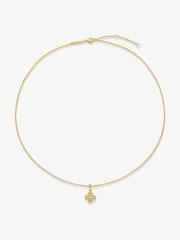 D.Louise Gold Tone Pleated Clover Necklace - Image 2 of 3