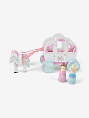 JoJo Maman Bébé Wooden Princess Carriage Playset - Image 1 of 7