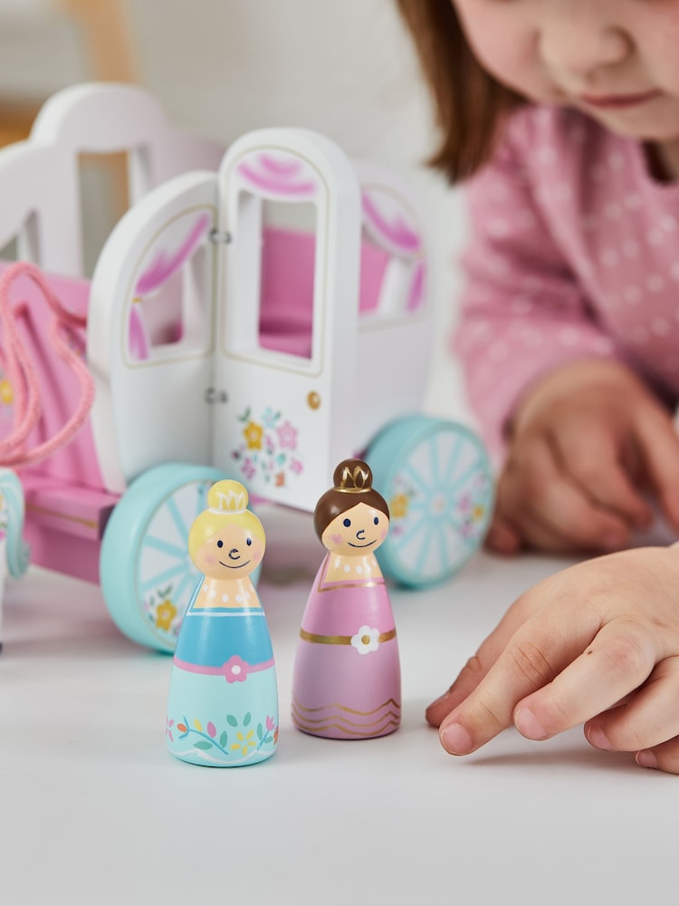 JoJo Maman Bébé Wooden Princess Carriage Playset - Image 6 of 7