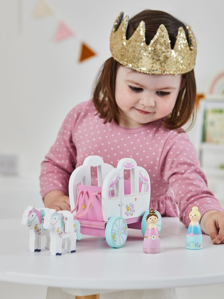 JoJo Maman Bébé Wooden Princess Carriage Playset - Image 7 of 7