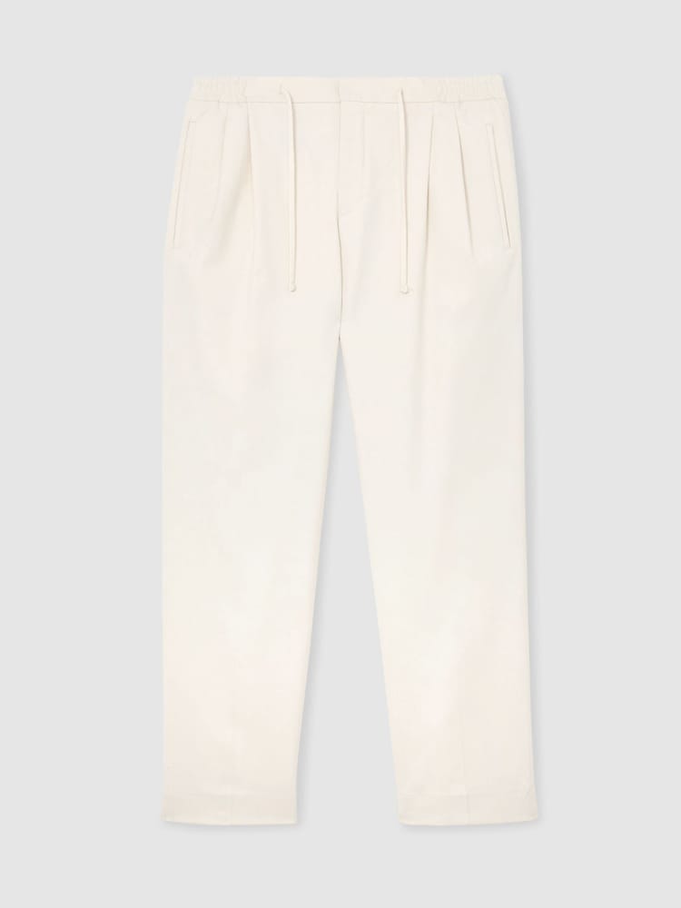 Reiss Ecru Arden Trousers - Image 2 of 6 Reiss Ecru Arden Trousers - Image 2 of 6