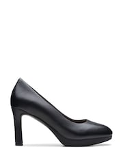 Clarks Black Leather Ambyr2 Braley Shoes - Image 1 of 7