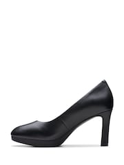 Clarks Black Leather Ambyr2 Braley Shoes - Image 2 of 7