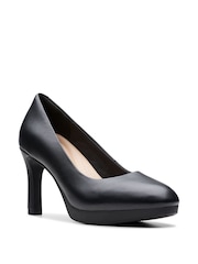 Clarks Black Leather Ambyr2 Braley Shoes - Image 3 of 7