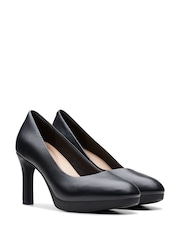 Clarks Black Leather Ambyr2 Braley Shoes - Image 4 of 7