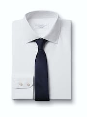 Charles Tyrwhitt White Non-iron Stretch Poplin Extra Slim Fit Shirt - Image 7 of 9