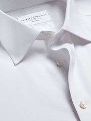 Charles Tyrwhitt White Non-iron Stretch Poplin Extra Slim Fit Shirt - Image 8 of 9