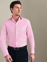 Charles Tyrwhitt Pink Non-Iron Twill Classic Fit Shirt - Image 1 of 9