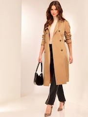 Lipsy Camel Belted Trench Coat - Image 3 of 6