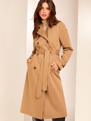Lipsy Camel Belted Trench Coat - Image 4 of 6