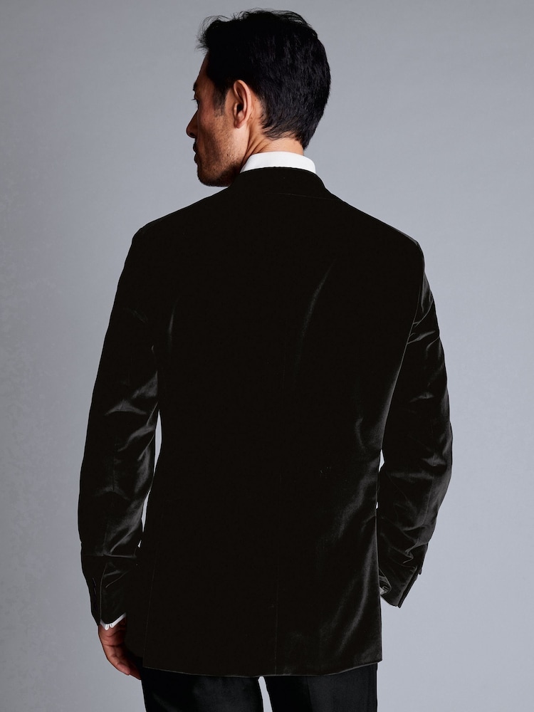 Charles Tyrwhitt Black Classic Fit 100% Cotton Italian Jacket - Image 2 of 7