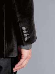 Charles Tyrwhitt Black Classic Fit 100% Cotton Italian Jacket - Image 6 of 7