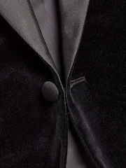 Charles Tyrwhitt Black Classic Fit 100% Cotton Italian Jacket - Image 7 of 7