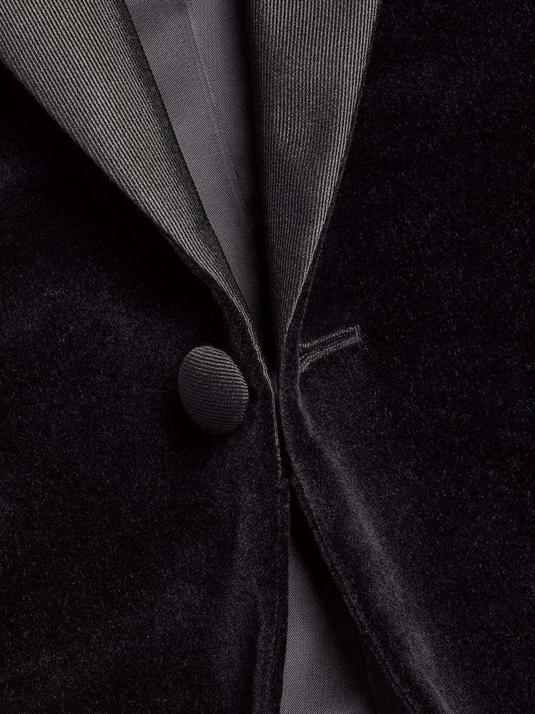 Charles Tyrwhitt Black Classic Fit 100% Cotton Italian Jacket - Image 7 of 7