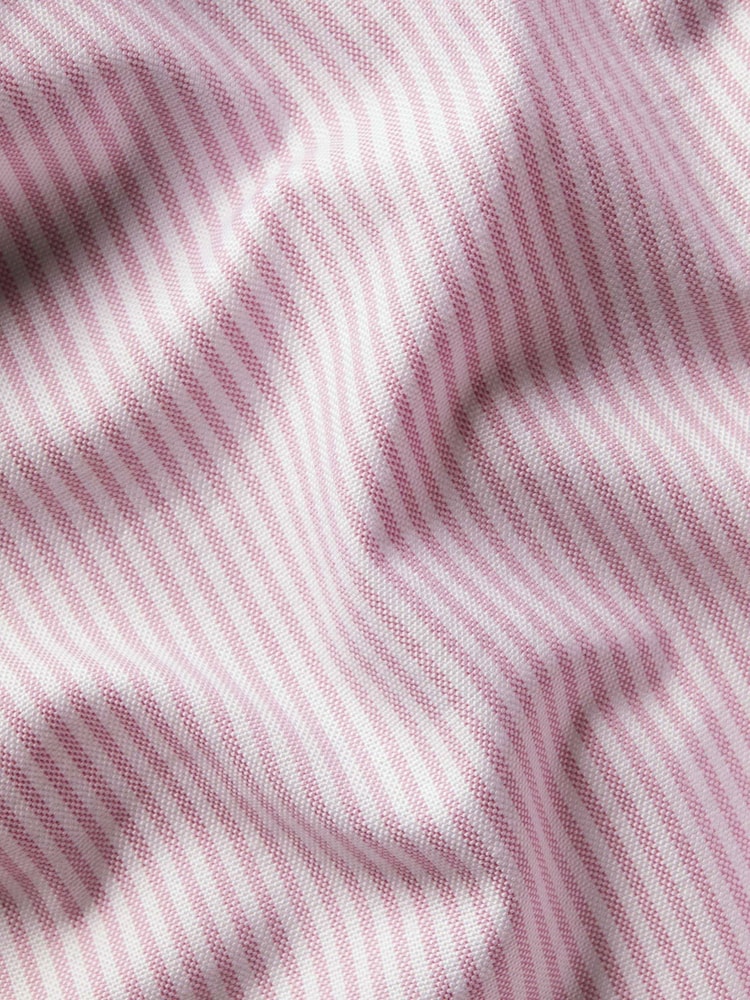 Rozā - Charles Tyrwhitt pogājams, elastīgs, mazgāts, klasiska piegriezuma Oxford krekls - Attēls 5 no 5
