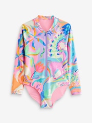 Multi Bright Unicorn Long Sleeved Swimsuit (3-16yrs) - Image 5 of 7