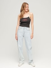 Schwarz - Superdry Athletic Essential Crop-Cami-Top - Bild 2 von 3