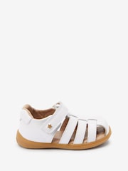 White Leather Standard Fit (F) First Walker Fisherman Sandals - Image 6 of 10