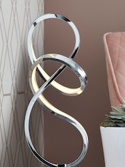 Chrome Sculptural LED Touch Table Lamp - Image 1 of 8