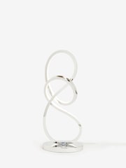 Chrome Sculptural LED Touch Table Lamp - Image 6 of 8