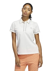adidas Golf White F Solid Polo Shirt - Image 1 of 7