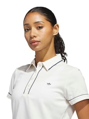 adidas Golf White F Solid Polo Shirt - Image 4 of 7