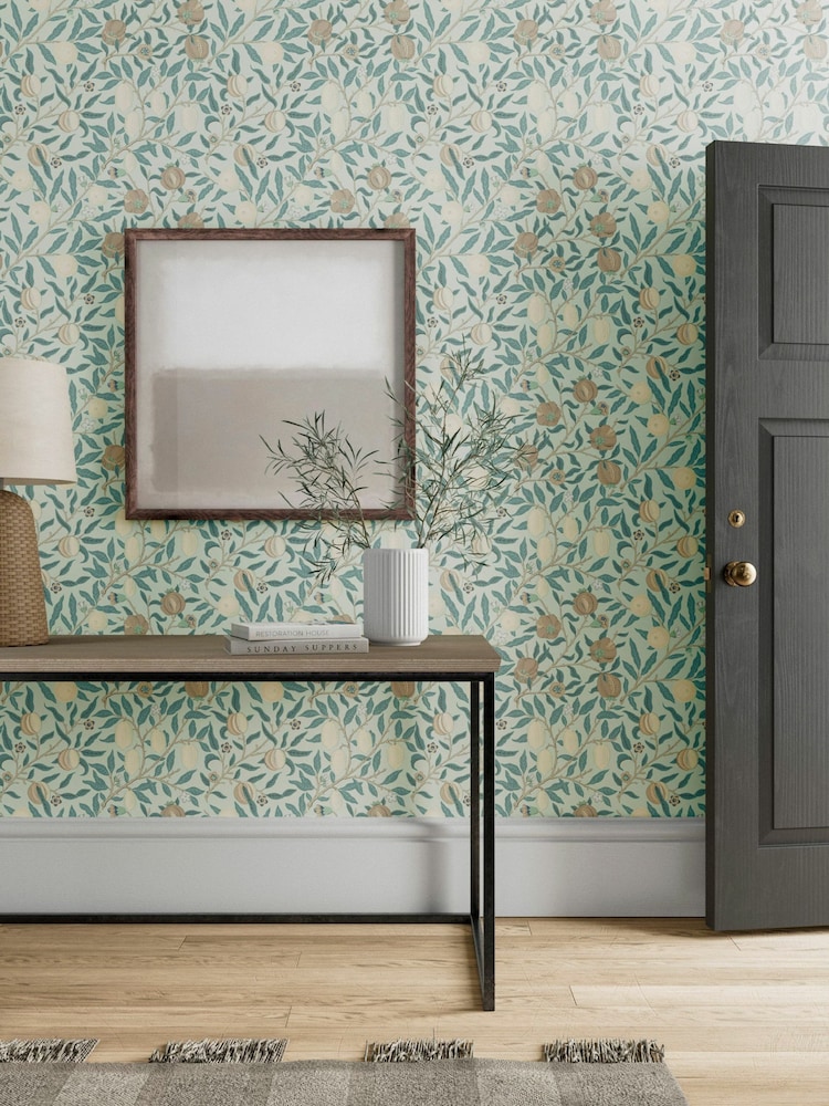 Morris & Co Grey Fruit 10.05M Wallpaper - Image 1 of 2