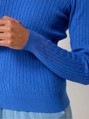 M&Co Blue Mini Cable Jumper - Image 4 of 5