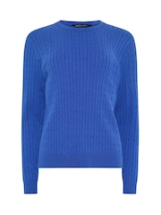 M&Co Blue Mini Cable Jumper - Image 5 of 5